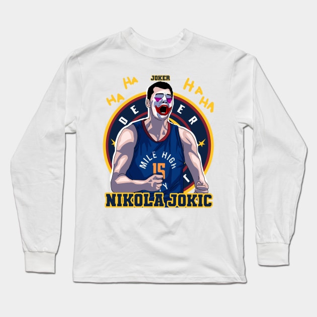 Nikola jokic Long Sleeve T-Shirt by BINSU